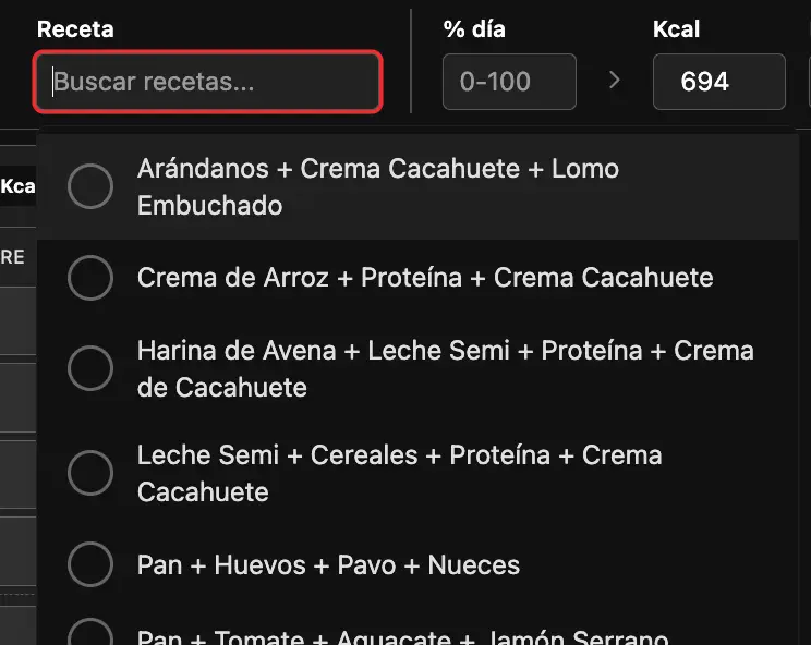 Biblioteca de recetas
